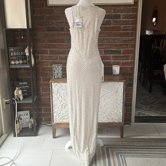 knee length metallic dress Metallic Crinkled Midi Sheath Dress